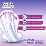 Softex Comfort Night Pembalut Wanita Wing Malam 36 cm 12 pcs