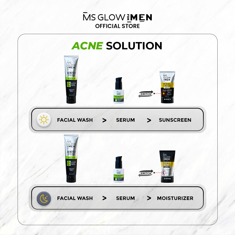 MS Glow For Men Calm Acne Serum - 20 ml