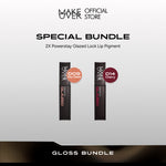 [SPECIAL 11.11] MAKE OVER Gloss Bundle: Duo Glazed Lock Lip Pigment 2 Pcs - The Glazed Bundle NIKI Glazed - Paket Ombre Lips Glossy Best Seller Lip Cream Tahan Lama Lipcream Transferproof