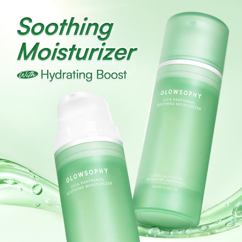 Glowsophy Bundle 2in1 Glowing Set Moisturizer 100ml + Moisturizer 30ml Pelembab Wajah Ringan Mencerahkan Kulit dan Meratakan Warna Kulit Paket Skincare Lengkap