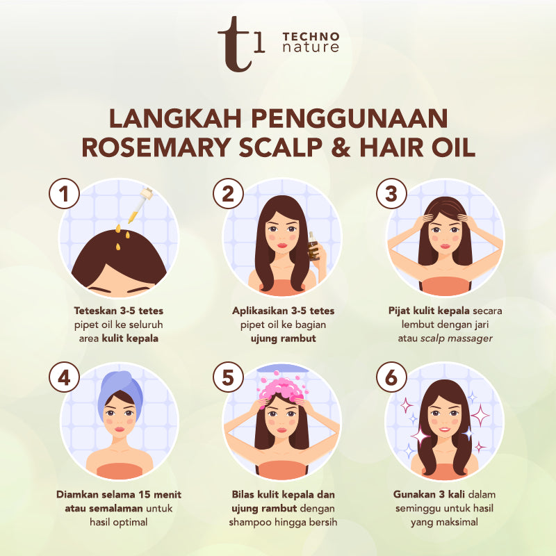 Makarizo T1 Techno Nature Rosemary Scalp & Hair Oil - Rosemary Oil