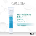 WARDAH Acnederm Acne Spot Treatment Gel 15 ml - Totol Jerawat dengan BHA dan Willowherb Extracts - Menyamarkan Noda Bekas Jerawat dan Mengurangi Kemerahan - Skincare