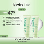 Lavojoy Solve It Now Body Serum | Body Lotion Untuk Melembabkan Kulit Sensitif,  Merawat Kulit Berjerawat, Menghaluskan Tekstur Kulit Kasar Dan Anti Jerawat | Mengandung Amino Acid, AHA, BHA Dan Zinc PCA