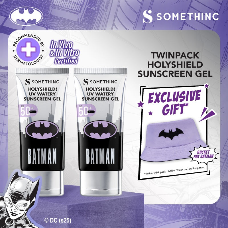 [GRATIS HADIAH] SOMETHINC Best Bundle Batman Edition (Tipsy Mascara, Ceraplump Tinted Lip Balm, Eyeliner, Sunscreen, Low pH Cleanser)| Mascara Keratin Lash Lift, Memberikan Bulu Mata Efek Lebih Panjang & Lentik Dalam Hitungan Detik