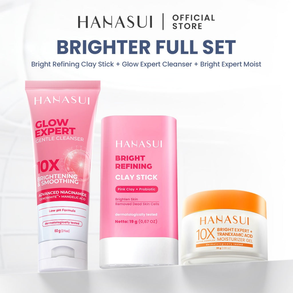 [NEW] HANASUI Clay Stick Mask - Masker Wajah Mencerahkan Mengangkat Komedo Menyamarkan Pori & Menenangkan Jerawat