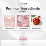 [ GLUTA 2 BOX ] Bundling isi 2 GLUTA C Powder Glutathione Glawfyskin | BPOM | Powder Gluta & Vitamin C