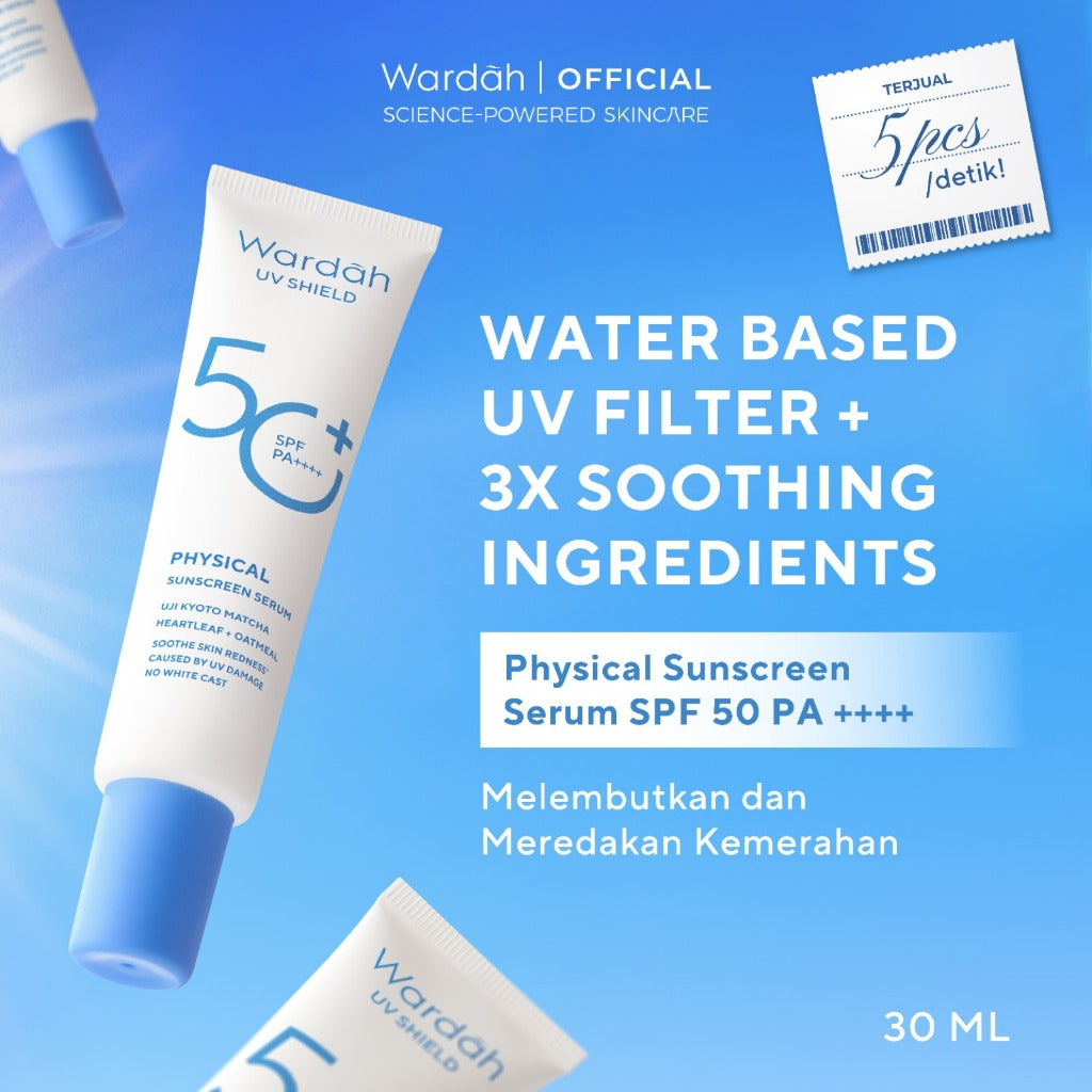 WARDAH UV Shield Hydrating Sunscreen All Series - SPF 35 SPF 50 - Skincare