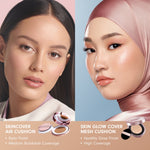 Instaperfect Skin Glow Cover Mesh Cushion High Coverage Formula Dilengkapi dengan SPF 50+ / PA++++  Tampilan Glow Up Natural- Melindungi Kulit dari Sinar UVA dan UVB- Make Up Foundation