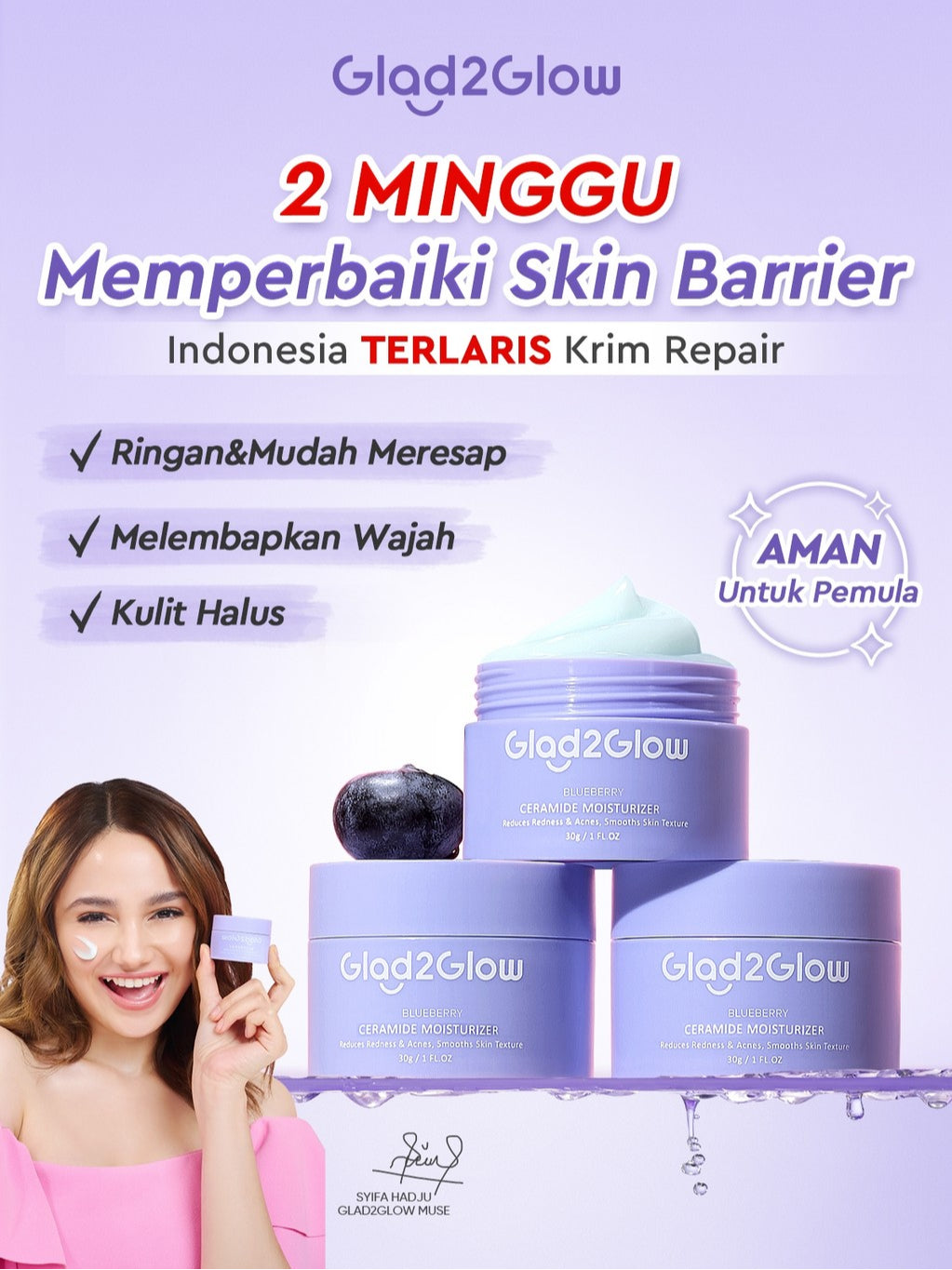 [Set Eksfoliasi]Glad2Glow Kulit Halus Bundle all in 1 - 2/3/4/5 PCS eksfoliasi wajah Skincare Set-Pulihkan/Cerah Krim+Peeling Solution+ Cleanser+Eksfoliasi Toner-peeling whitening Moisturizer facial wash Pelembab G2G glad2glow official store