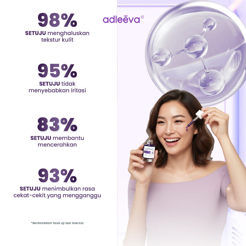 ADLEEVA Glow-Fusion Overnight PEELING SOLUTION - Serum Eksfoliasi