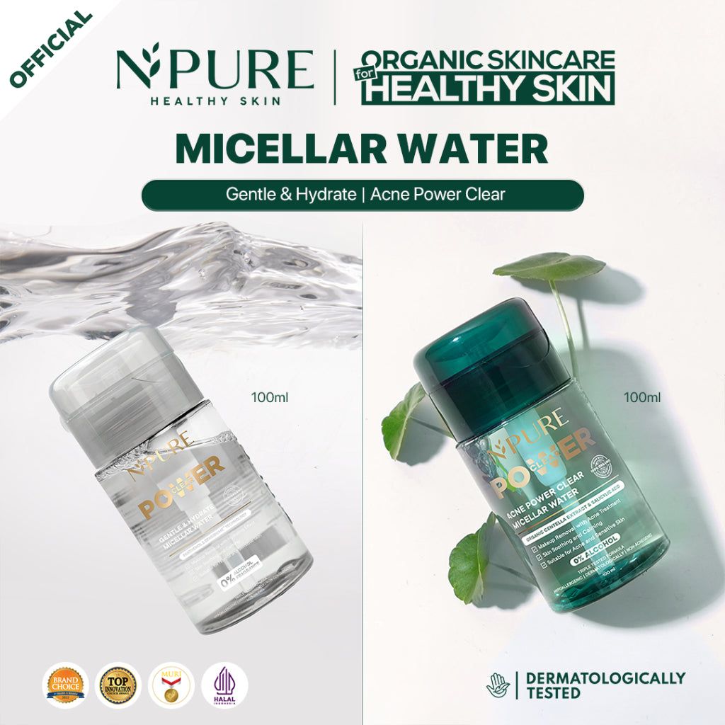 NOT FOR SALE - NPURE ACNE POWER CLEAR MICELLAR WATER 100ml / Micellar No Alcohol / SLS Free 100ml