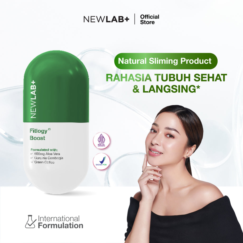 NEWLAB Fitlogy Boost || Minuman Diet ||  Slimming Supplement || Pelangsing Badan Suplemen Alami 50gr