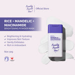 Finally Found You! RICE + MANDELIC + NIACINAMIDE Brightening Powder Mask 50gr