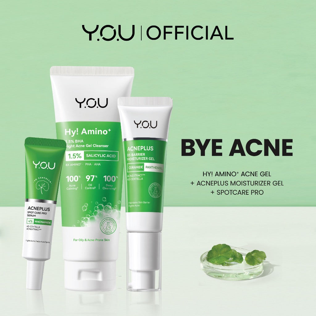YOU 3in1 Paket Skincare Set 3pcs Radiance Glow, Radiance Up, Acneplus, Peeling