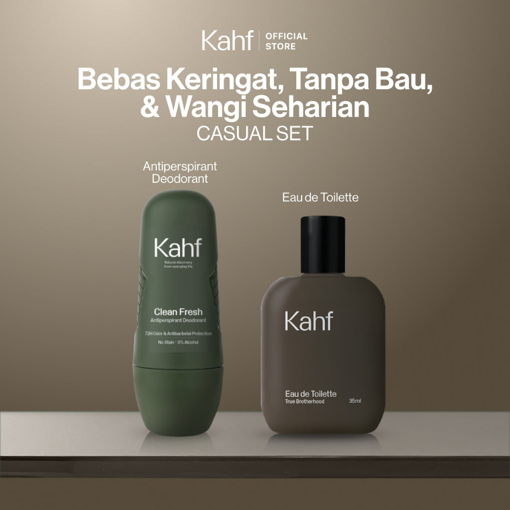 Kahf Paket Wangi Isi 2 (Deodorant + Eau de Toilette) - Suitable for Daily Use
