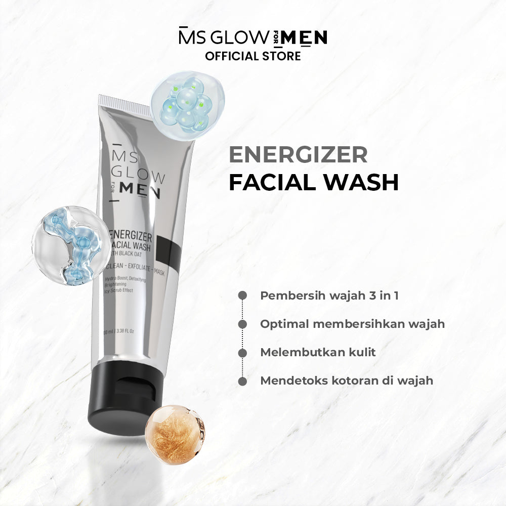MS Glow For Men - Energizer Facial Wash - 100 ml