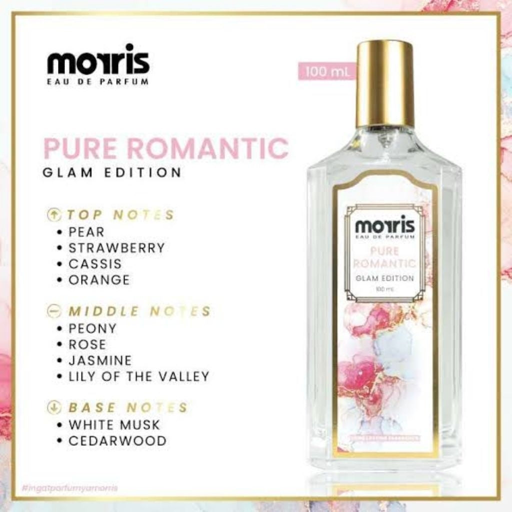 Morris Parfum Wanita Pure Romantic EDP 100 Ml