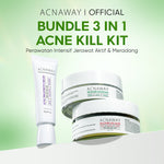 ACNAWAY Bundle 3 in 1 Acne Kill Kit - Mugwort Gel Mask + Mugwort Water Gel + Acne Treatment Cream Paket Skincare Jerawat Bandel & Meradang moisturizer gel moist cream acne spot acne treatment gel mask masker