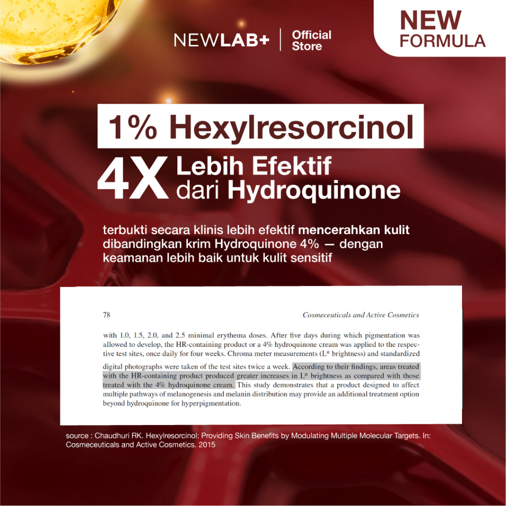 [TEBUS MURAH HB DOSTING] NEWLAB Brightlogy Intensive Power Brightening Lotion 1% Hexyl | HB Dosting Doktif Approved | Serum untuk Mencerahkan Badan | Lotion Tube  | Underarm | Body Scrub Body