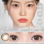 Magister Softlens Minus Brown Series 1pasang lensa kontak warna 14.0~14.5mm dubai Seri Coklat 6Bulan