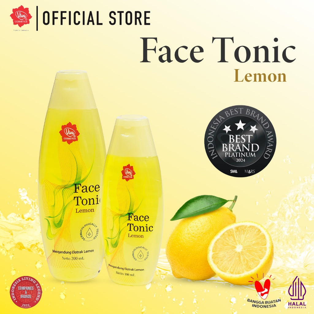 [PROMO] Paket_Double_Cleansing_Lemon - Viva Milk Cleanser & Face Tonic Lemon (100 ml & 200 ml)