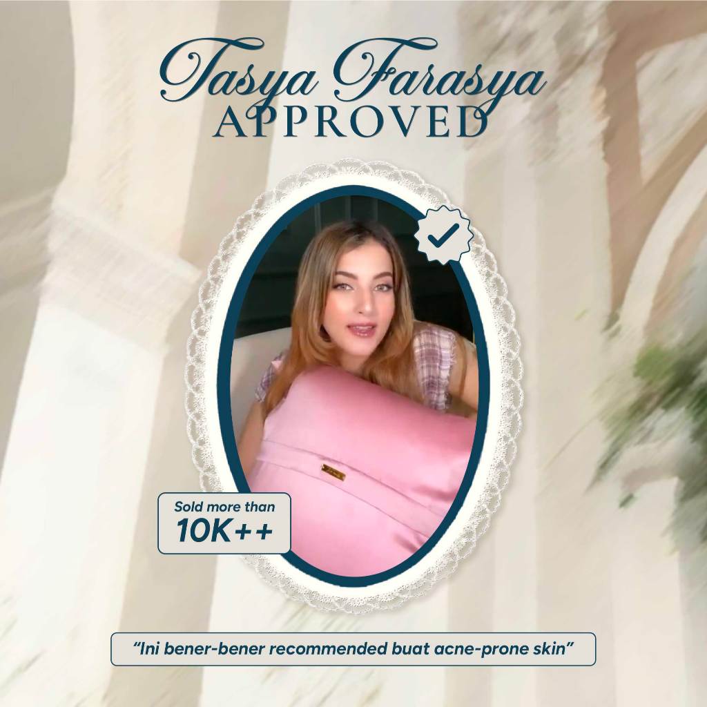 Sarung Bantal PREMIUM Satin Silk Terli Beauty (Standar Size)