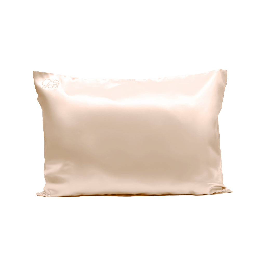 BUNDLE Sarung Bantal dan Guling Set PREMIUM Satin Silk Beauty Boost Pillowcase dan Bolster Case (Queen Size)