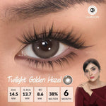 [Fuji Favorite] Lilmoon Softlens Twilight Golden Hazel – Softlens Minus 0 s/d -8.50, Warna Natural Jepang