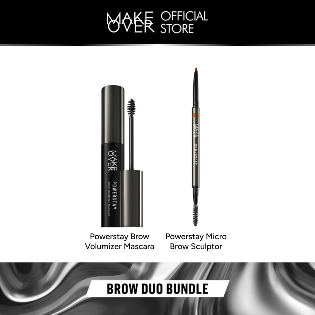 Make Over Duo Brow Bundle:  Powerstay Brow Volumizer Mascara + Micro Brow Sculptor