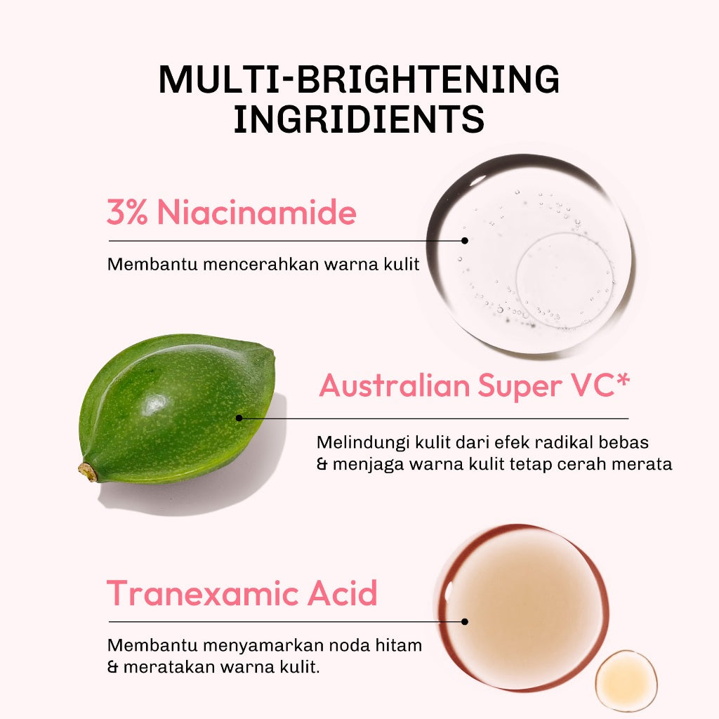 [BUNDLE DAY&NIGHT] Lavojoy Let It Glow Daily Shine Body Serum Instant Tone Up Delicate Rose with SPF 50 PA++++ & Body Serum Skin Brightening | Mencerahkan dan Melembabkan kulit |  Body Serum Siang dan Malam