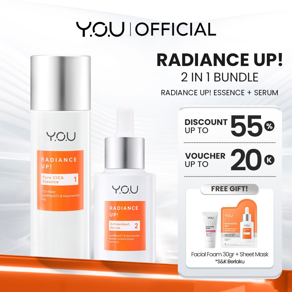 Y.O.U Radiance UP! Spotless Brightening Serum | 377 SymWhite Niacinamide Vit C Ceramide Serum Dark Spot Bekas Jerawat