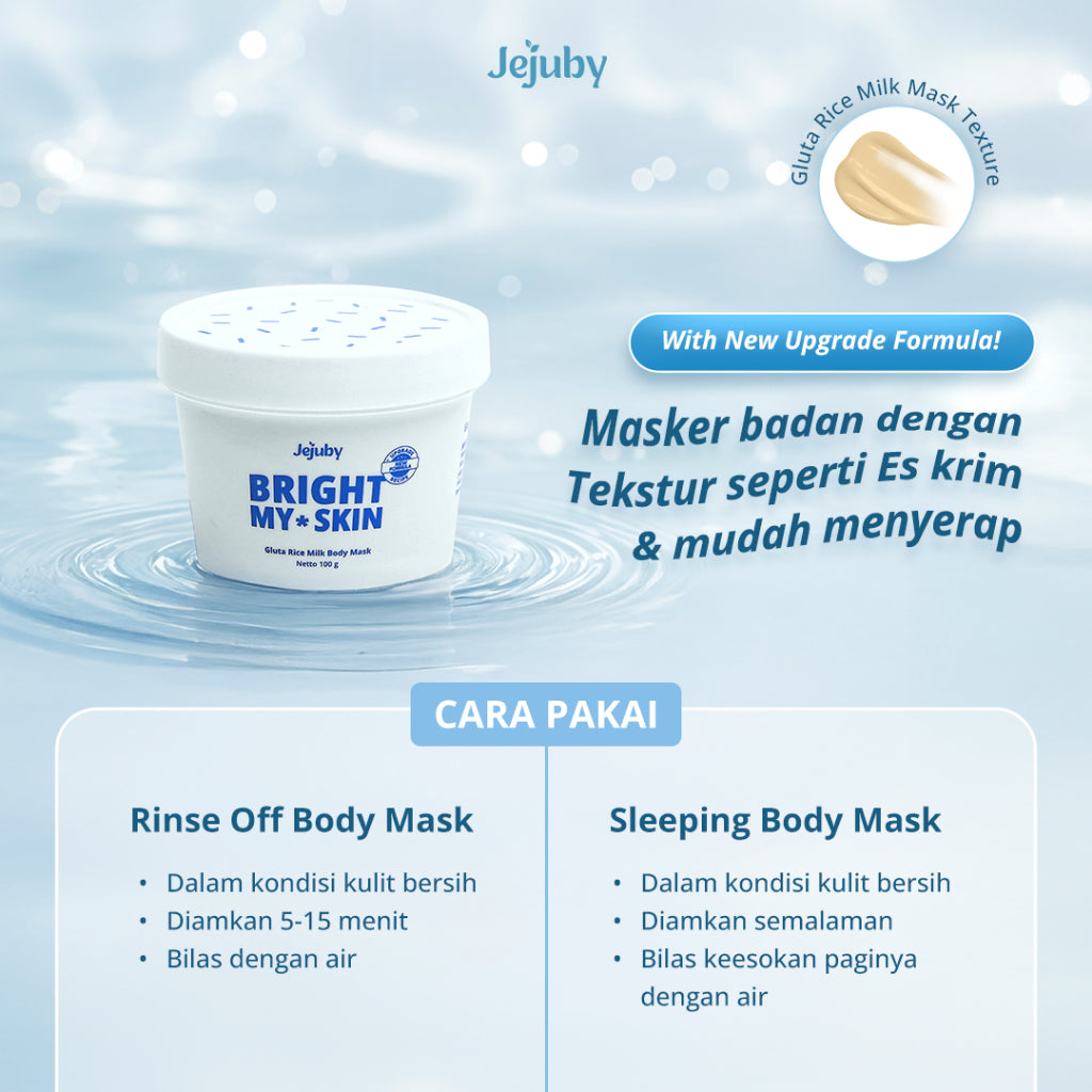 Jejuby Gluta Rice Milk Mask 2in1 Bleaching & Sleeping Body Mask