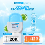 [ ] Cleora UV Glow Protect Shield - Sunscreen With Niacinamide Brightening Whitening Skincare Wajah Membantu Mencerahkan & Melembabkan Mudah Meresap Calming Lightening Suncreen Scincare Acne Melindungi Kulit Dari Sinar UVA UVB Untuk All Skin