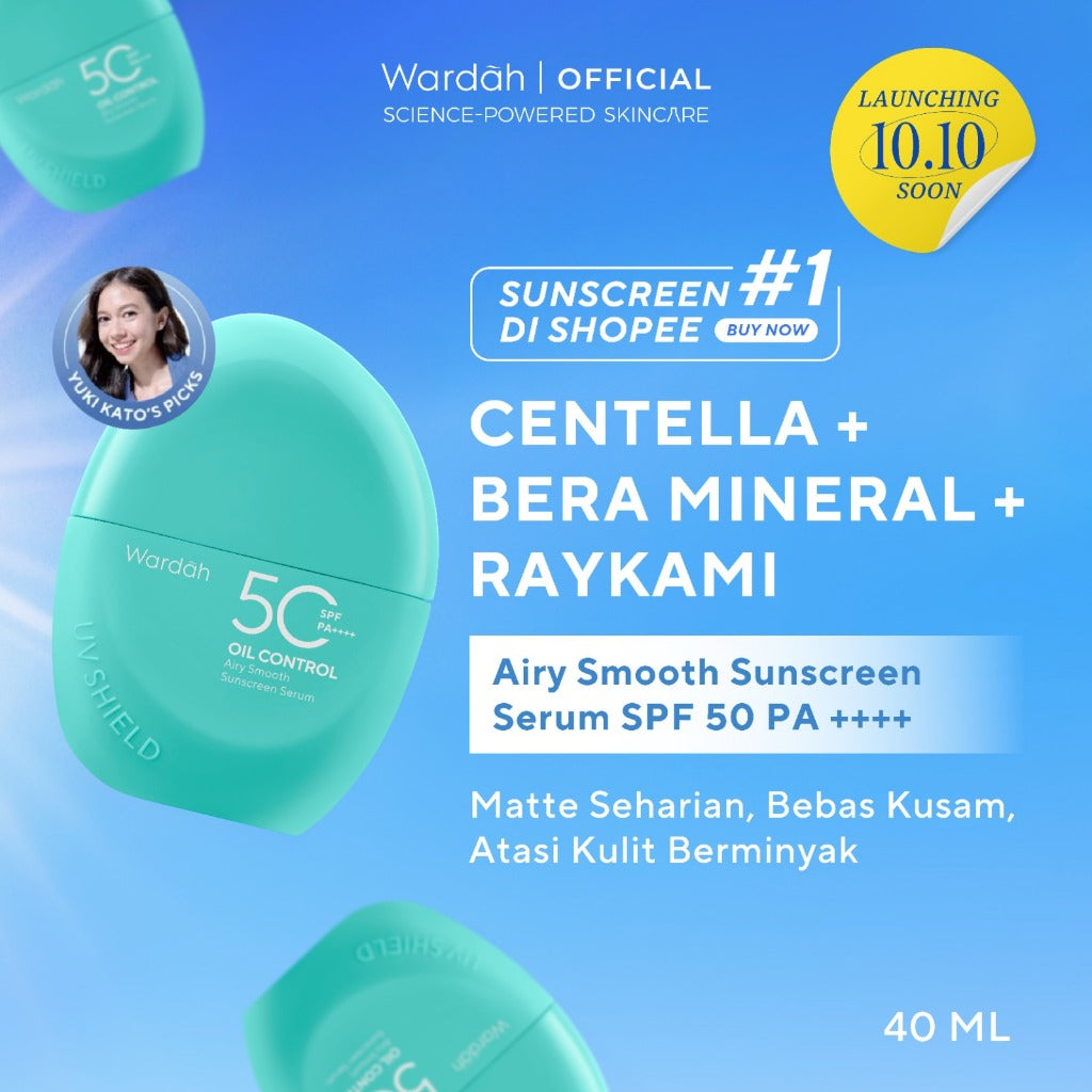 Wardah UV Shield Airy Smooth Sunscreen Serum SPF 50 PA++++ 40ml