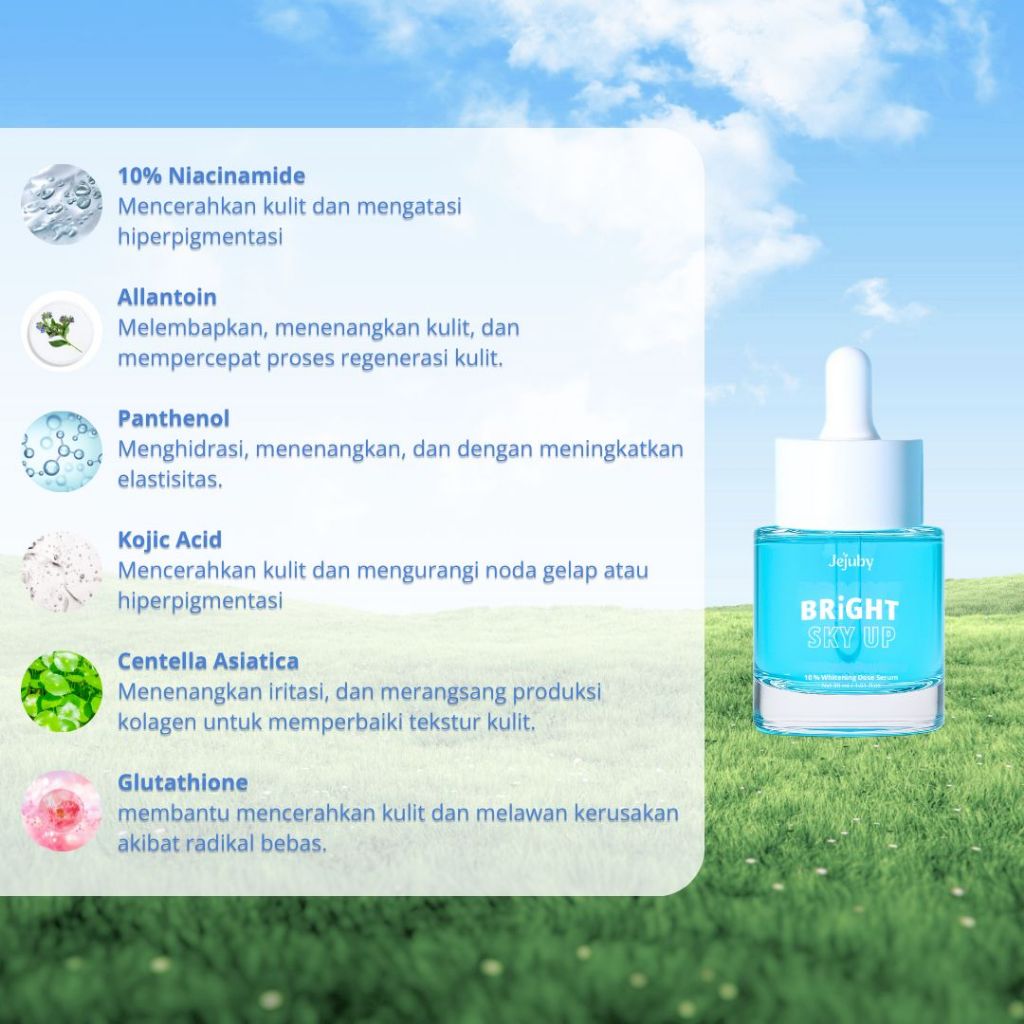 Jejuby 10% Whitening Dose Serum - Serum Badan Pemutih