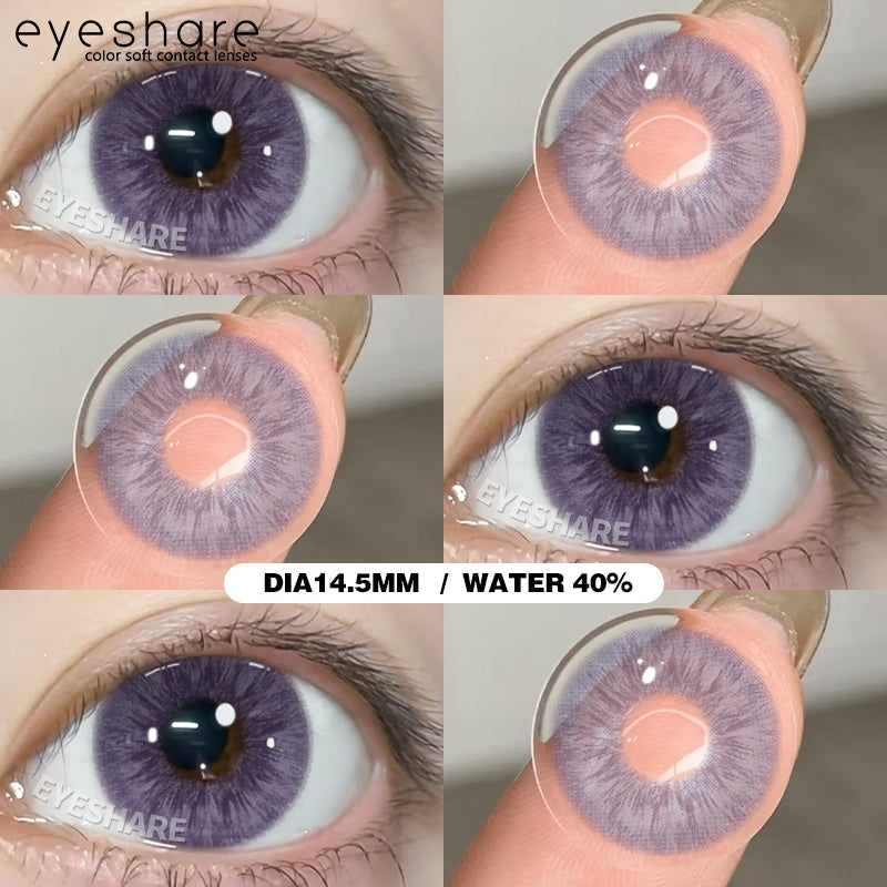 Eyeshare Softlens Seattle Brown Gray 14.5mm 1Pasang Lensa Kontak Soft Softlen