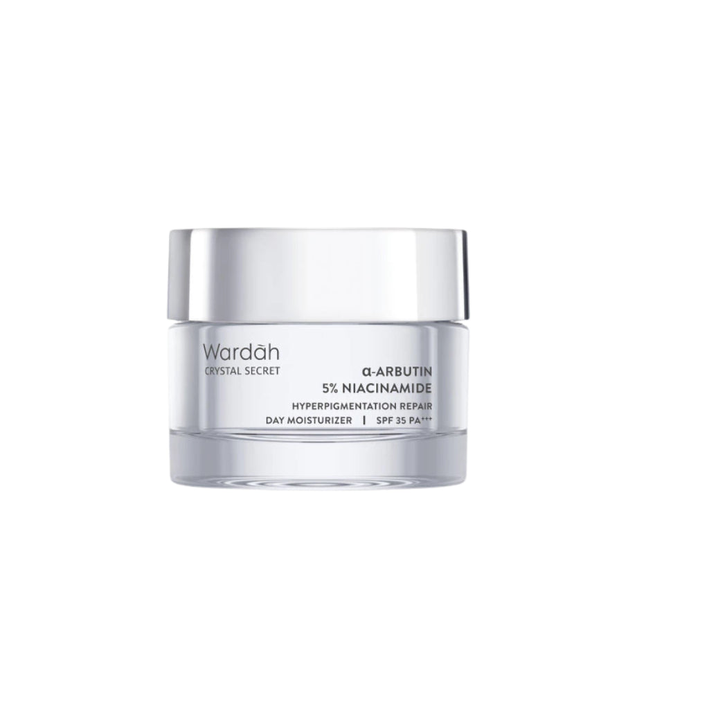 WARDAH Crystal Secret a-Arbutin 5% Niacinamide Hyperpigmentation Expert SPF 35 PA+++ Day Moisturizer 30 g - Skincare