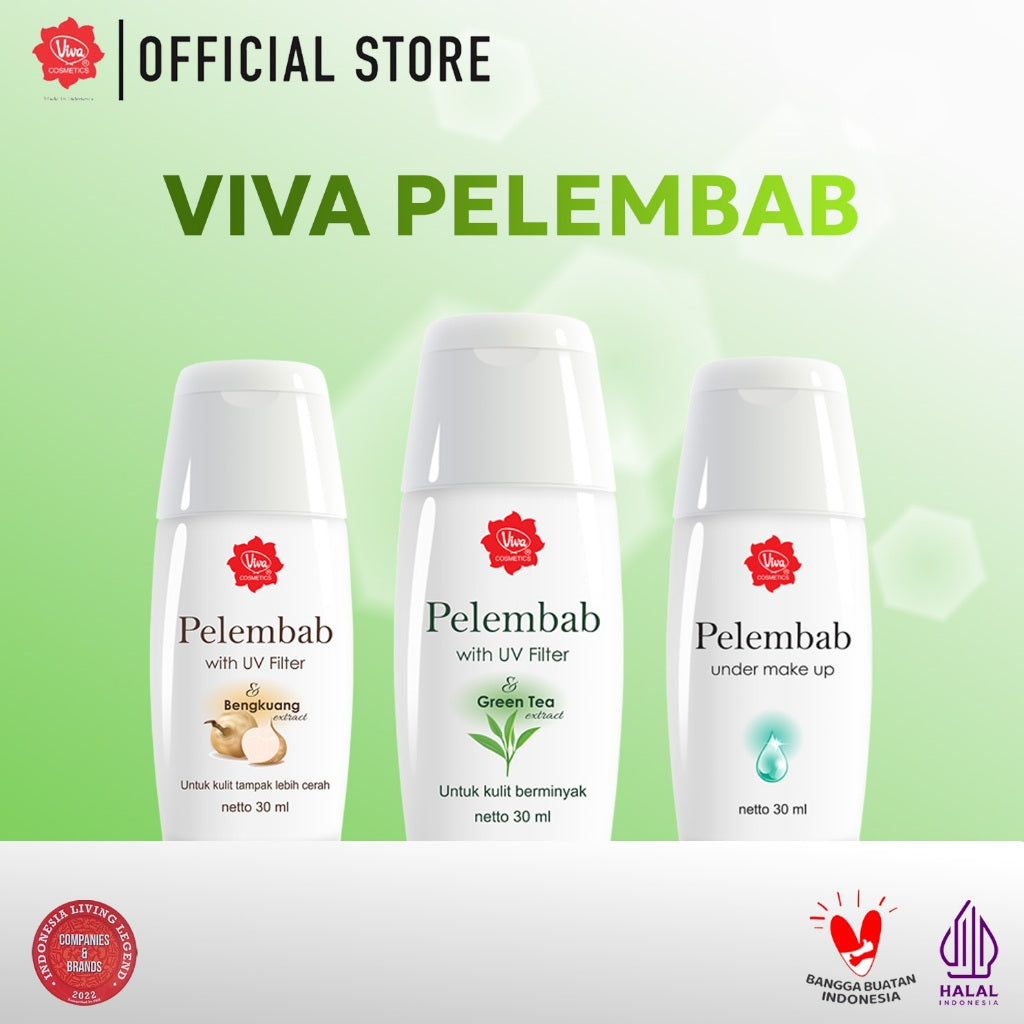 Viva Pelembab Green Tea (ANTI OXIDANT &  UV FILTER) - 30 ml