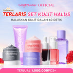 [HEMAT 60K]Glad2Glow Kulit Halus Bundle 7in1 eksfoliasi wajah Skincare Set-Pulihkan/Cerah Krim+Glowing Serum/Peeling Solution+ Cleanser+Eksfoliasi Toner-peeling whitening Moisturizer facial wash Pelembab skincare 1 set lengkap G2G glad2glow official store