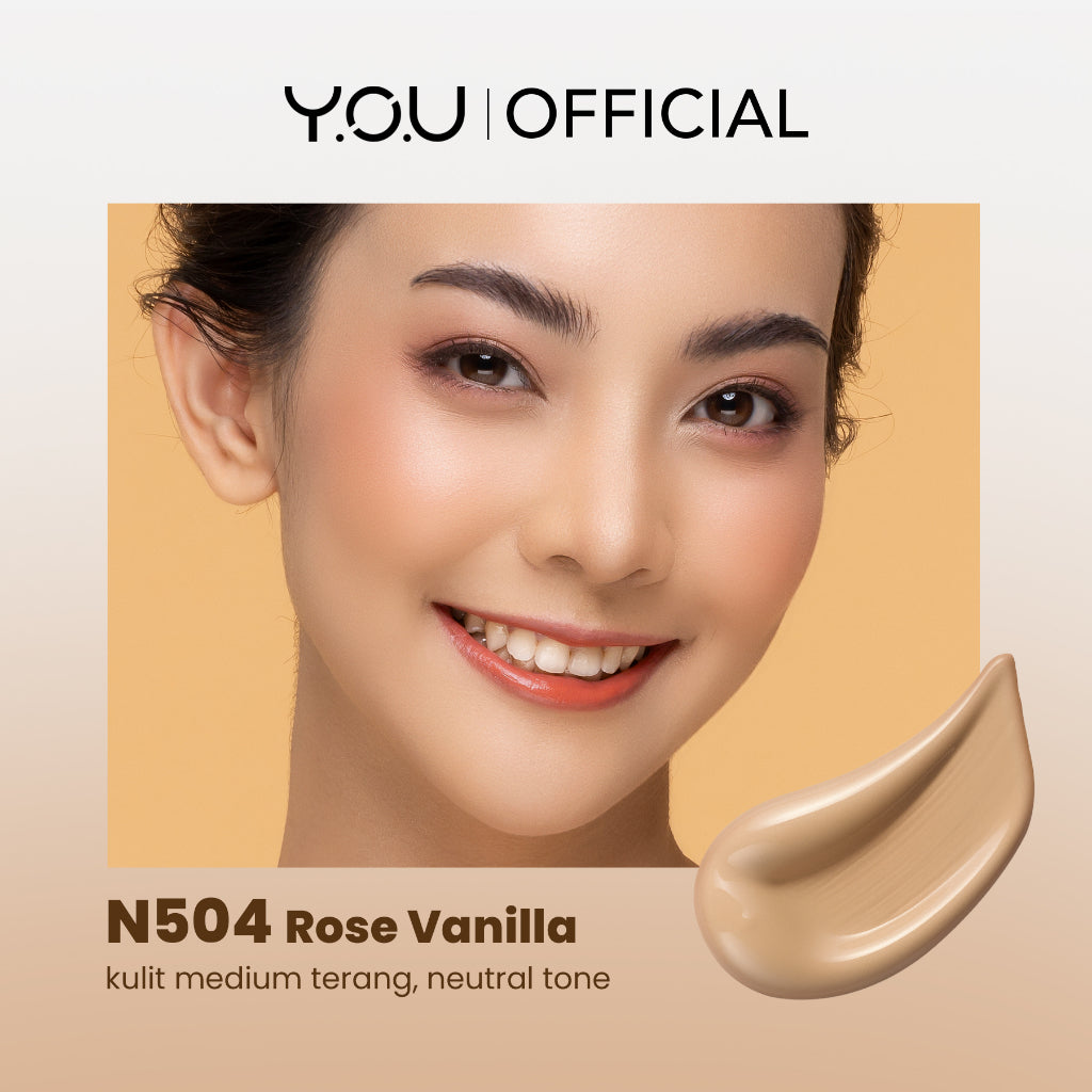 YOU Cloud Touch Skin Tint For ALL Skin Perfect Coverage Liquid Foundation Serum Tint 24h Matte Oil Control SPF 25