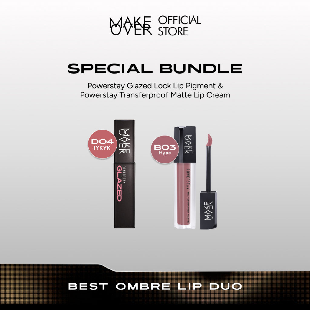 [SPECIAL 11.11] MAKE OVER Glam Lip Statement | Matte Bundle - Transferproof Matte Lip Cream Bundle + Color Stick Matte Crayon - Paket Lipcream Ombre Lips Bibir Tahan Lama Tidak Kering Ringan Halus Lebaran Raya