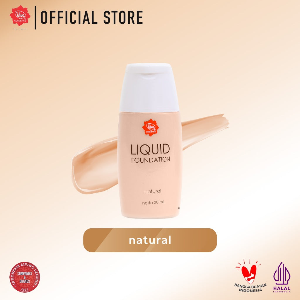 Viva Liquid Foundation 30 ml (Tersedia 5 Varian Warna)