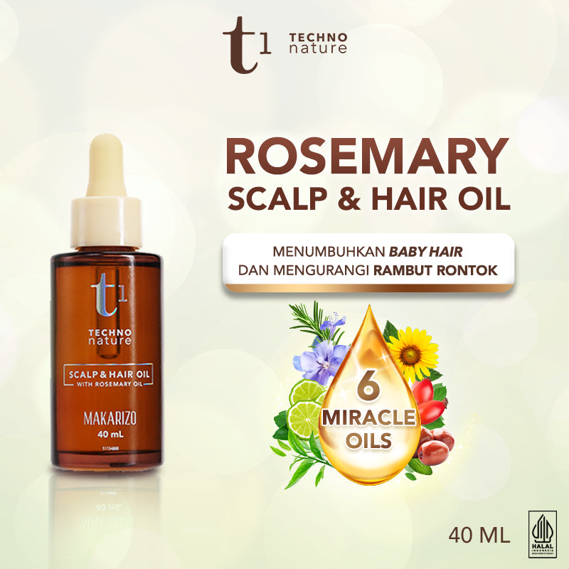 Makarizo T1 Techno Nature Rosemary Scalp & Hair Oil - Rosemary Oil