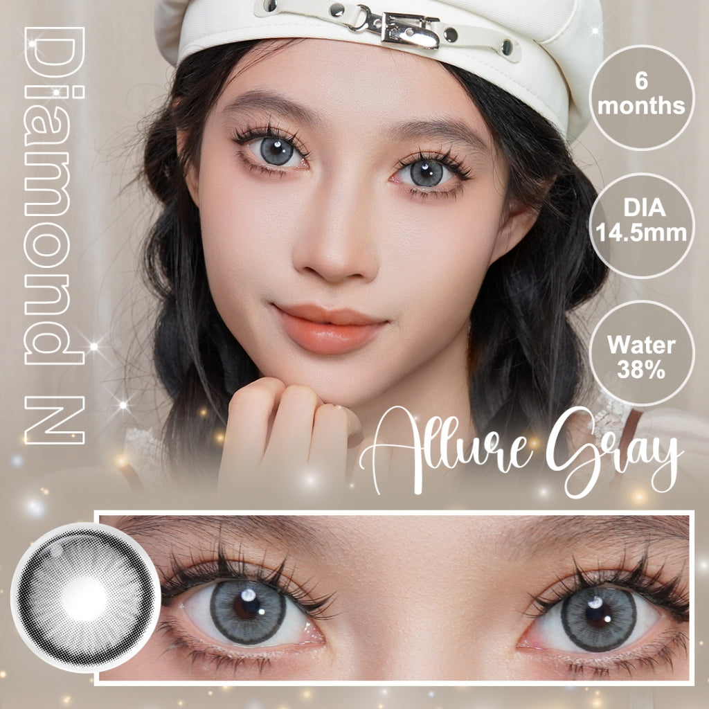 Magister Softlens Minus Gray Series Colored Lenses 14.00mm-14.50mm Seri abu-abu Sepasang 6Bulan