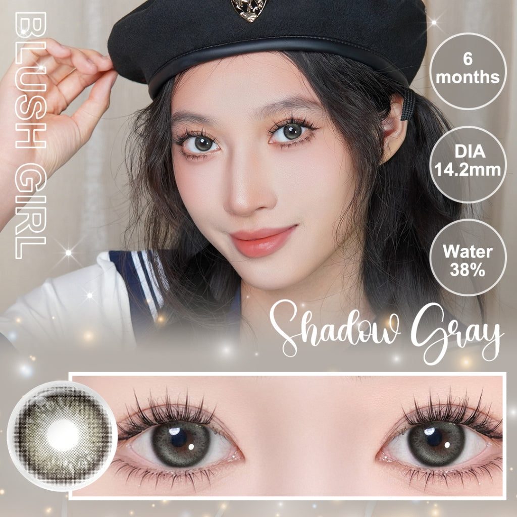Magister Softlens Minus Gray Series Colored Lenses 14.00mm-14.50mm Seri abu-abu Sepasang 6Bulan