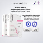 NEWLAB Brightlogy GlutaColl-5500| Collagen Drink | Minuman Collagen & Minuman Glutathione BPOM untuk Mencerahkan 15 Sachet