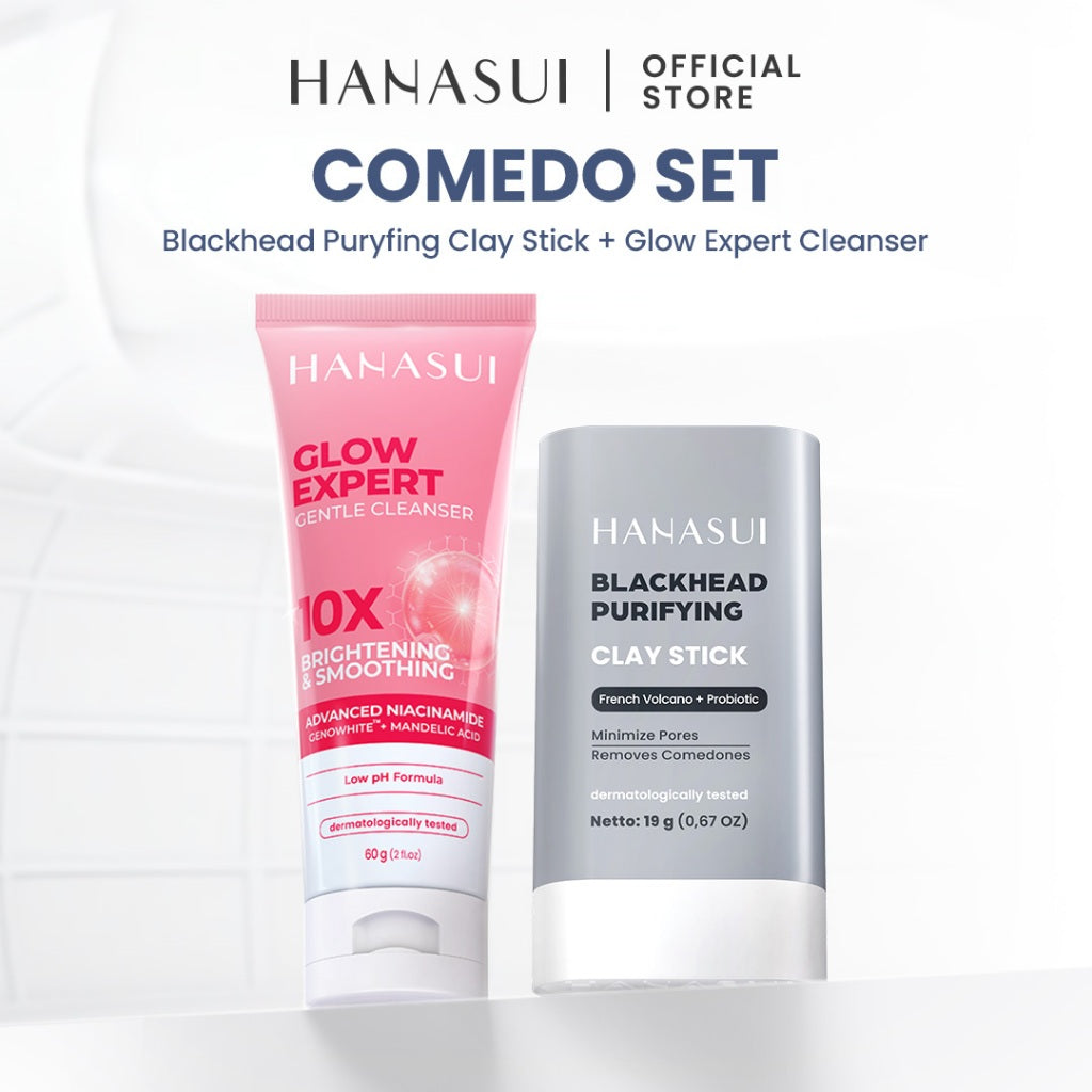 [NEW] HANASUI Clay Stick Mask - Masker Wajah Mencerahkan Mengangkat Komedo Menyamarkan Pori & Menenangkan Jerawat