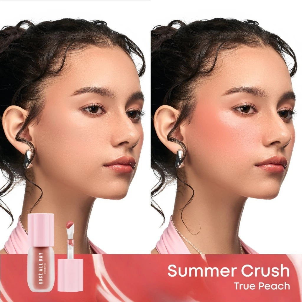 Rosé All Day Cheeky Flush Blush On Cair – Liquid Blush Ringan Hasil Natural