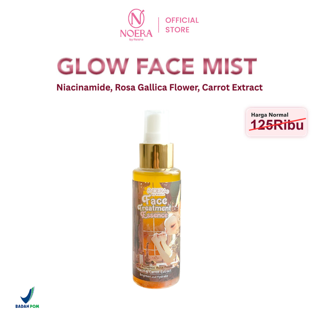 Noera Face Treatment Essence | Hydrating and Glowing Face Mist with Rosa Flower Powder and Carrot Extract