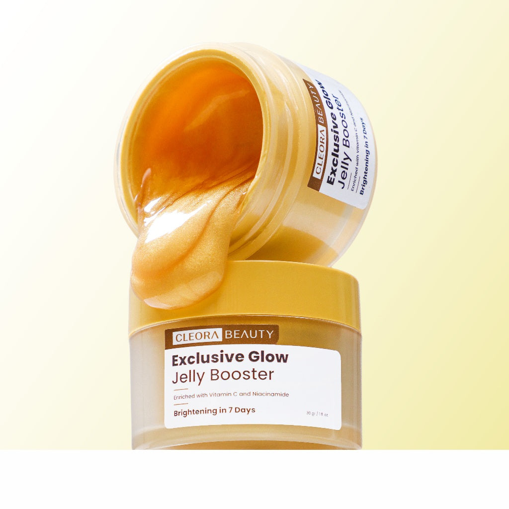 [SPECIAL OFFER] CLEORA - Exclusive Glow Jelly Booster Vit C 30gr - Moisturizer Gel Untuk Mencerahkan Wajah Memperbaiki Skin Barrier Skincare Wanita Pria Day Cream Night Cream Brightening Pemutiih Wajah  Cream Pelembab dan Anti Aging